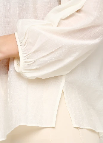 Молочная блуза Massimo Dutti
