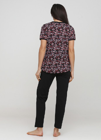 Чорна всесезон піжама (футболка, штани) футболка + штани Kezar