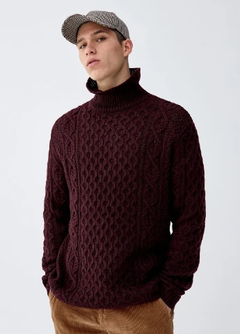Фіолетовий демісезонний светр Pull & Bear