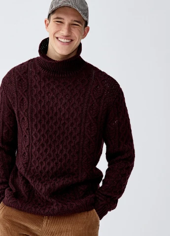 Фіолетовий демісезонний светр Pull & Bear