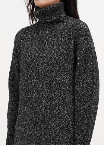 Темно-сіра кежуал сукня сукня светр, а-силует H&M меланжева