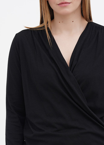 Черная демисезонная блуза Garnet Hill