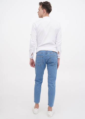 Синие демисезонные укороченные, скинни джинсы 2Y