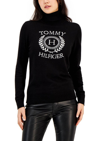 Черный демисезонный свитер Tommy Hilfiger