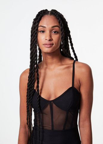 Чорна кежуал сукня сукня-комбінація Jennyfer однотонна