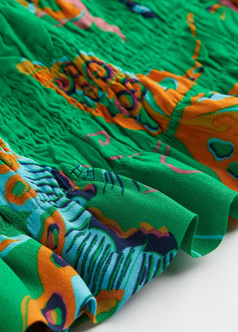 Смарагдова кежуал сукня H&M метелики