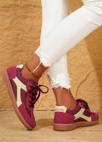 Кроссовки SHEIN бордовые демисезоны (332110982)