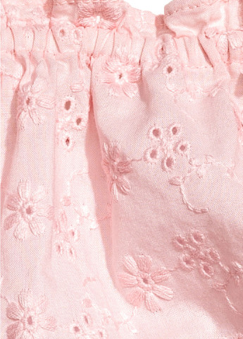 Комбинезон H&M комбинезон-шорты однотонный бледно-розовый кэжуал