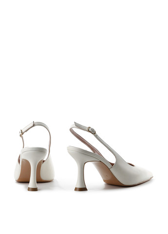 Le'BERDES Туфлі слінгбекі білий з натуральна шкіра, україна — літо (360795573)