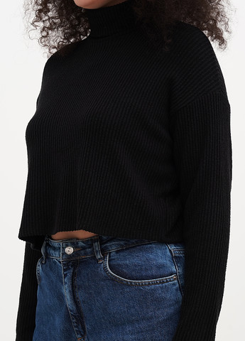 Черный демисезонный свитер MM