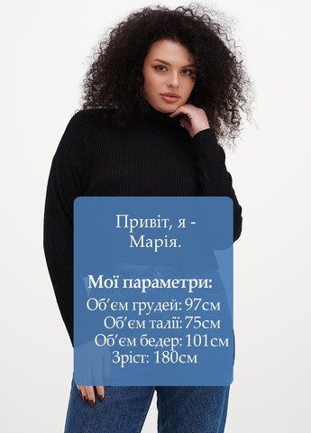 Черный демисезонный свитер MM