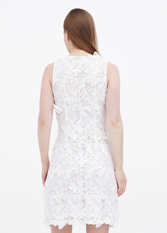Белое кэжуал платье футляр Michael Kors однотонное