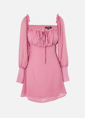 Розовое кэжуал платье в стиле ампир, а-силуэт Missguided однотонное