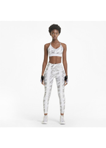 Белые демисезонные леггинсы untmd printed 7/8 women's training leggings Puma