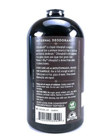 Хлорофил Chlorofresh Liquid Chlorophyll 480 ml (Unflavored) Nature's Way (254784699)
