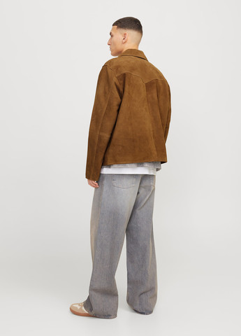 Коричнева демісезонна куртка Jack & Jones