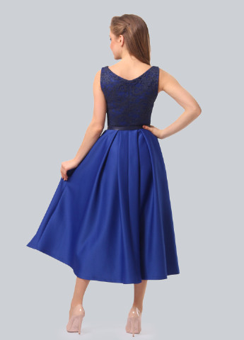 Синя коктейльна сукня, сукня дзвін Agata Webers