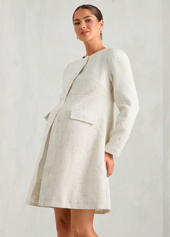 Молочное демисезонное Пальто для беременных однобортное SHEIN