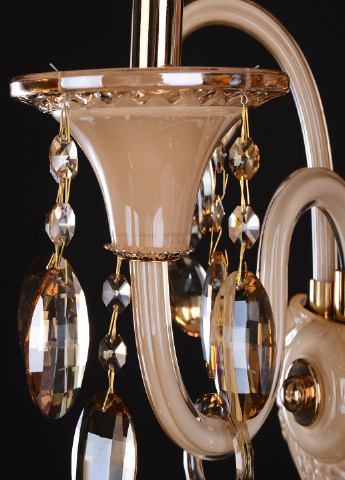 Бра настінне накладне кришталеве свічка класичне BCL-379W/1 E14 Brille (220133420)