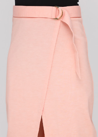 Персиковая кэжуал однотонная юбка Ivyrevel карандаш