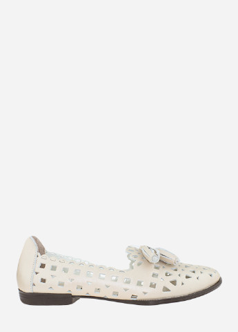 Женские балетки r670 бежевый Fabiani | бежевые однотонные натуральная кожа (236016478)