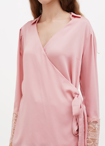 Пудрова блуза на запах Sassofono Club