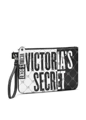 Клатч Victoria's Secret логотип чёрно-белого кэжуал