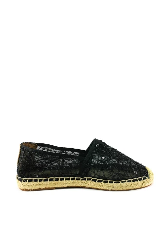 Чёрные эспадрильи Allshoes однотонный джут (130818895)