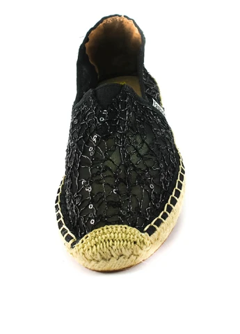 Чёрные эспадрильи Allshoes однотонный джут (130818895)