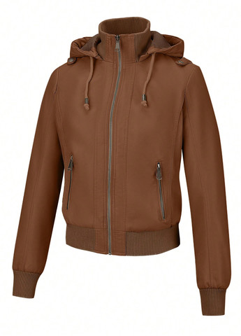 Коричнева демісезонна куртка SHEIN