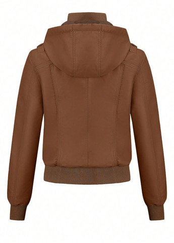 Коричнева демісезонна куртка SHEIN