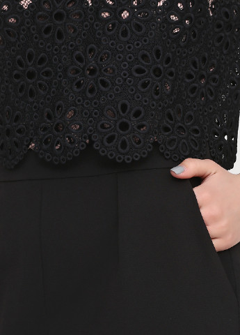 Комбинезон Glamorous комбинезон-брюки однотонный чёрный кэжуал