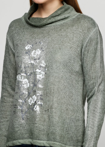 Оливковый демисезонный свитер Coki