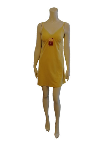 Комплект нічна сорочка з халатом жовта M JULIA (256519590)