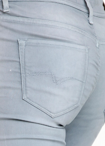 Светло-серые кэжуал демисезонные зауженные брюки Bogner