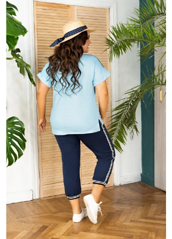 Спортивный костюм 168-1 64 Голубой с синим N.N.C.Fashion (223458355)