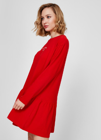 Червона кежуал сукня а-силует Tommy Jeans з логотипом