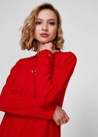 Червона кежуал сукня а-силует Tommy Jeans з логотипом