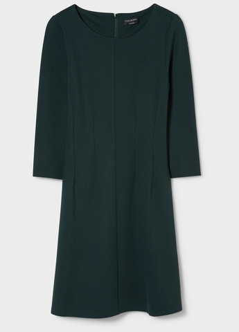 Темно-зеленое кэжуал платье C&A однотонное