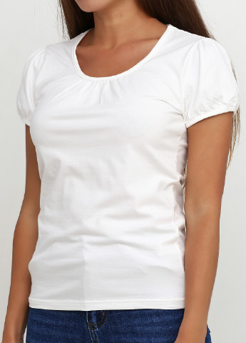 Белая летняя футболка Theoria