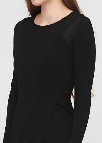 Черное кэжуал платье футляр Vero Moda однотонное