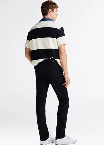 Черные демисезонные зауженные джинсы Tommy Hilfiger