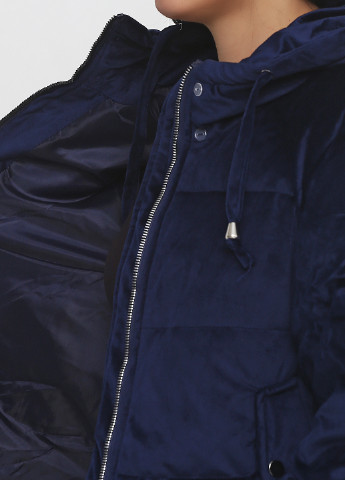Темно-синяя демисезонная куртка No Brand