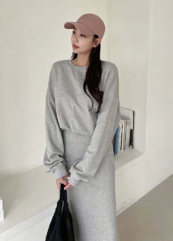 Костюм (свитшот, юбка) SHEIN (311627173)