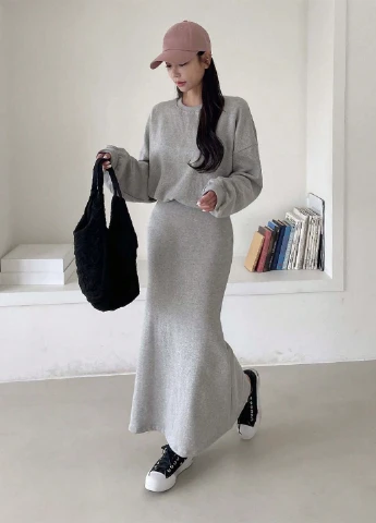 Костюм (свитшот, юбка) SHEIN (311627173)