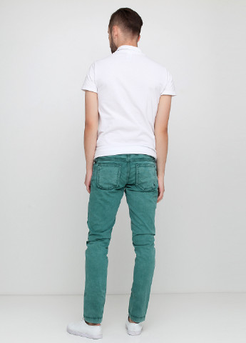 Зеленые демисезонные зауженные джинсы Cycle