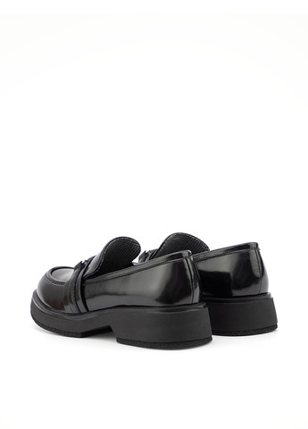 Respect Туфлі лофери чорний з натуральна шкіра, україна — демісезон (306619529)