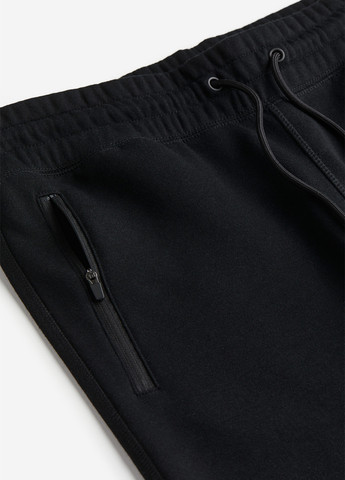 Черные спортивные, кэжуал демисезонные джоггеры брюки H&M