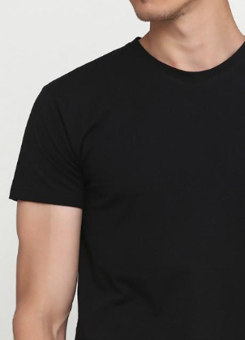 Черная футболка мужская new черный 202 Cornette
