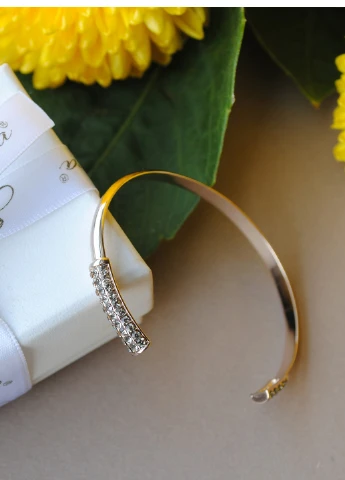Браслет Coffee Gold Swarovski crystal Sincera (201704791)